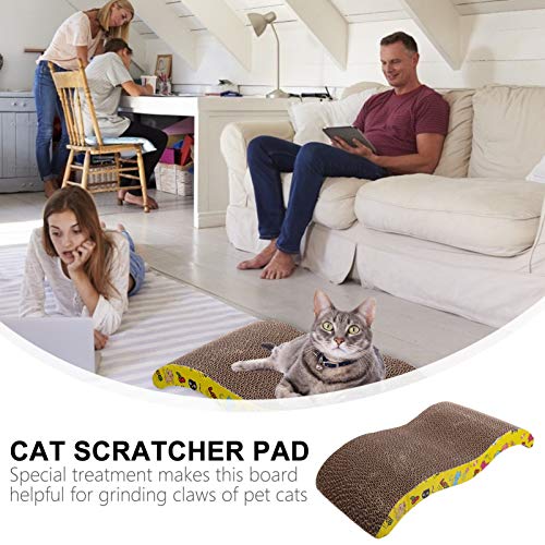 Arranhador de gato Balacoo, bloco de arranhar, durável, ondulado para animais de estimação, gato, ar