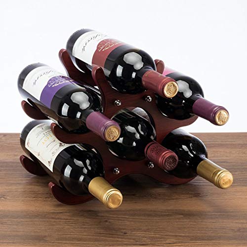 Soporte de Madera para 6 Botellas Minimalista miniatura 2