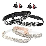 SOLUSTRE 4 piezas Correas Elásticas para Tacones Altos Diamantes Decorativos Ajustables y Antideslizantes para Zapatos Femeninos Protección contra Deslizamientos y Caída de Calzado