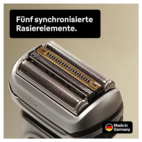 Foto von Braun Series 9 Pro Premium Rasierer Herren, Scherkopf, Elektrorasierer & Trimmer, 60 Min. Akkulaufzeit, 1-, 3-, 7-Tage-Bart, 9410s, schwarz