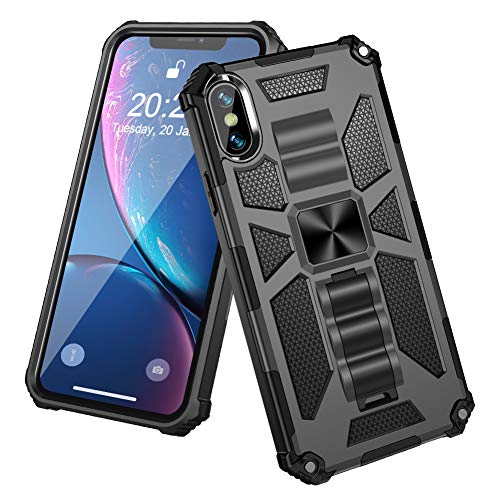 iphone xs maxケース 耐衝撃 全面保護 指紋防止 TPU クリア PC米軍MIL規格 スタンド機能 ケースすり傷防止 車載対応ホルダー対応 超耐久 スクラブ 磁気 カーマウントホルダー 薄くて軽い 擦り傷防止ケース スマホケース 着脱しやす 薄