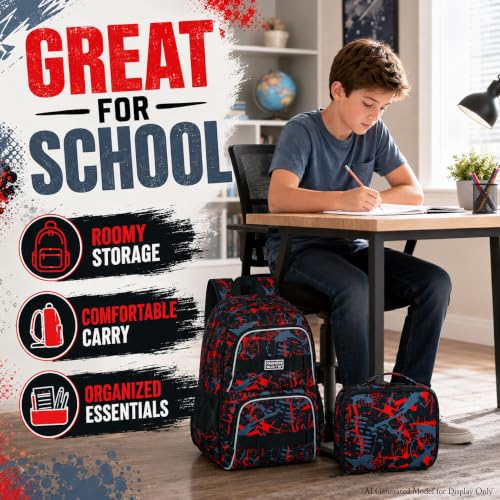 Image of Laptop Backpack, 16 Inch School Bag College Bookbag, Water Resistant Backpacks for Teens Girls Boys Women Men Students