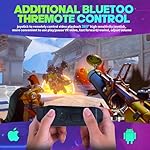 VR Headset with Bluetooth Controller - Universal 3D Virtual Reality Glasses Compatible for 4.7-7 inch iPhone Android Phones, Features Adjustable HD Lens & Heat Dissipation Design - Image 3