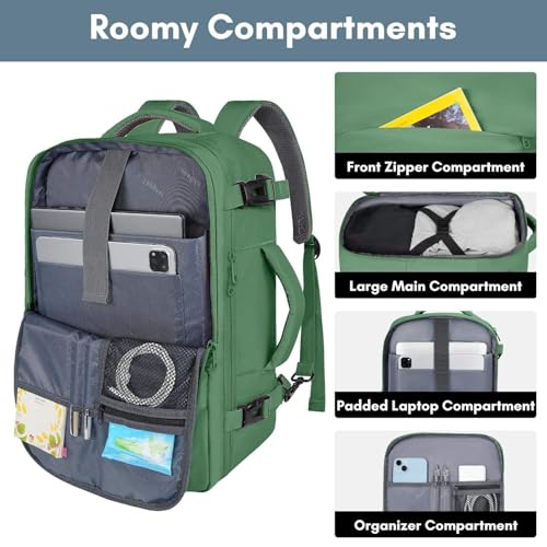 Image of Handcuffs Travel Backpack for Men & Women Water Resistant Cabin Bag with Laptop Compartment Shoe Pouch & Multiple Organiser Pockets | Carry On Luggage | Casual Daypack