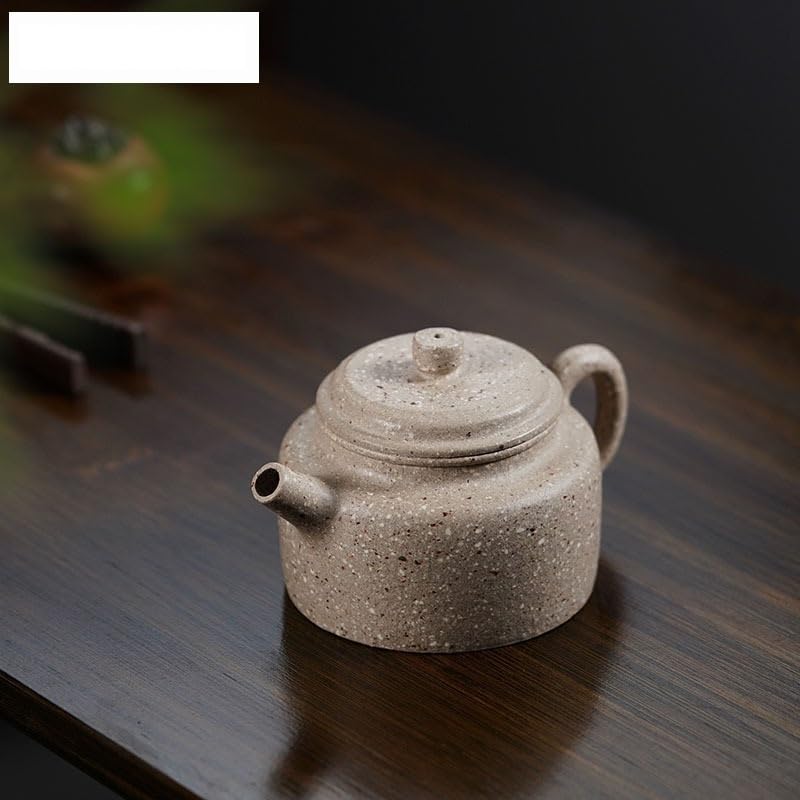 Teiere Teiere di Argilla Viola da 160 ml Pentola Fatta a Mano Minerale Grezzo Sabbia Grossa Giada Bianca Segmento Fango tè Ammollo Bollitore Zisha Teaset Teiera