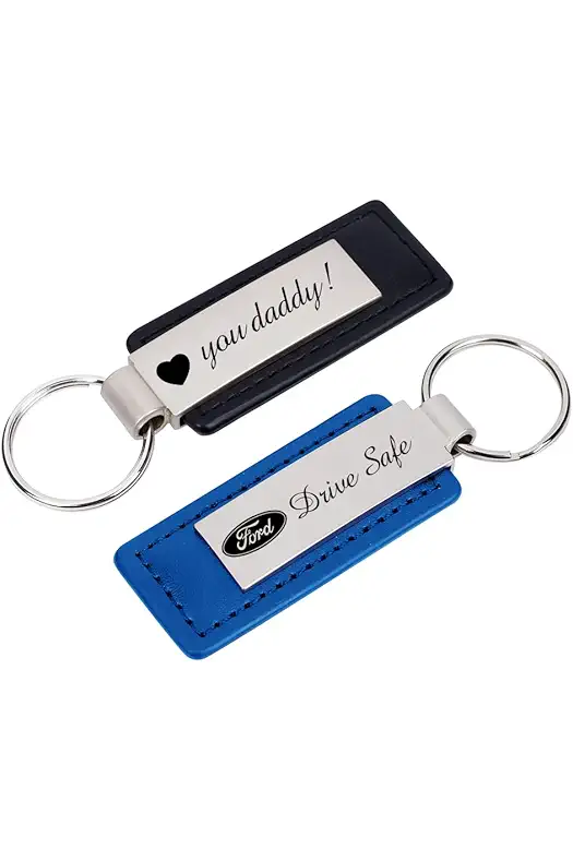 Caramel Personalized Keychains | Engraved Metal or Leather...