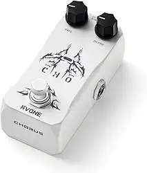RVONE Pedal Chorus Para Guitarra, Analógico Com Circuito Bbd, Efeitos True Bypass E Caixa De Alumínio, Elétrico