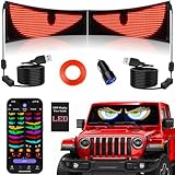 Tnuxey Riesiges helles LED-Werbeschild, 68,6 x 12,7 cm, flexible LED-Lichtschilder, programmierbare Bluetooth-App-Steuerung, benutzerdefinierte Textnachrichten, LED-Display für Autogeschäft, Party,