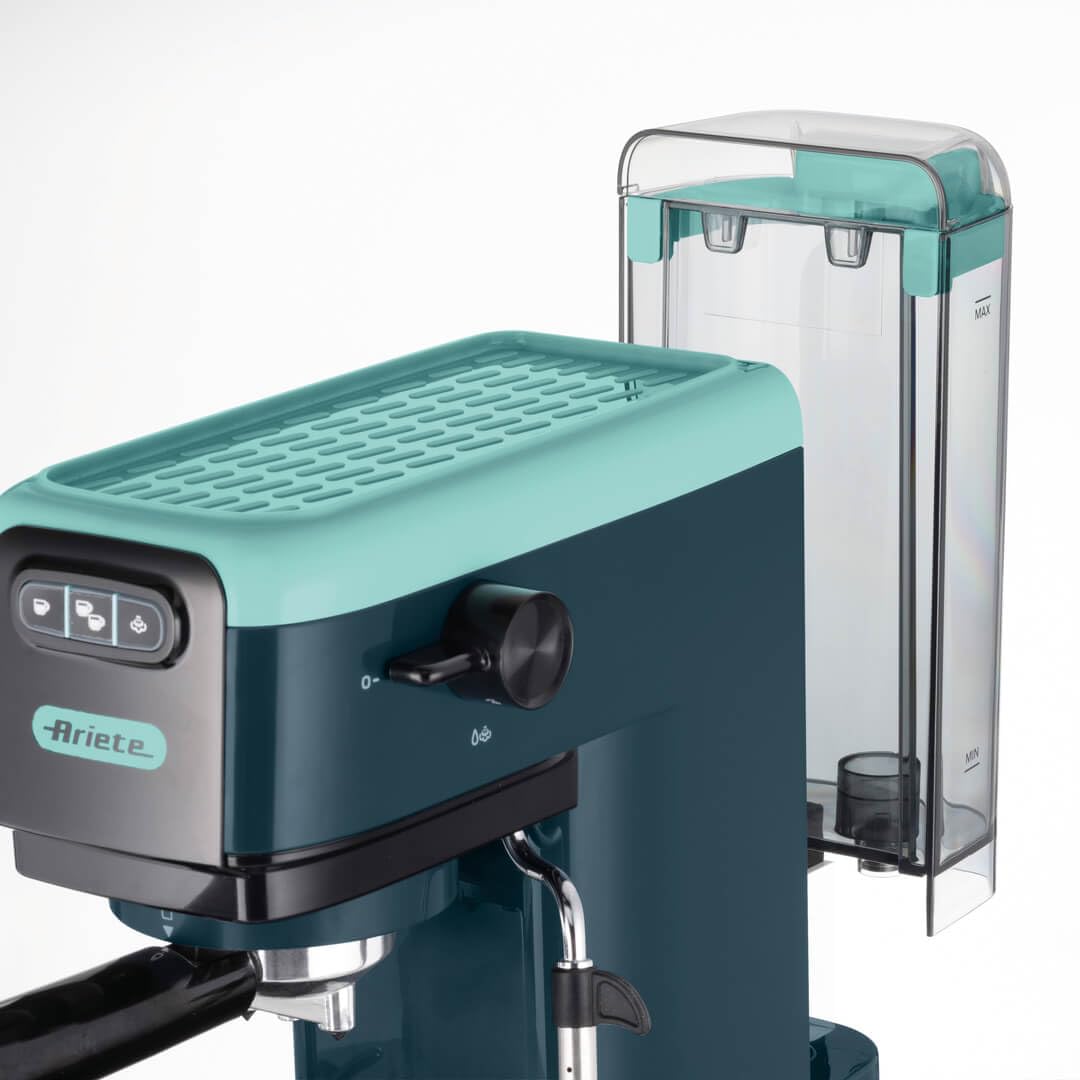 Ariete 1399 Máquina de café espresso, para polvo y almohadillas ESE, 1300 W, capacidad de 1,1 l, presión de 15 bar, filtro 1, 2 tazas y almohadillas ESE, capuchino