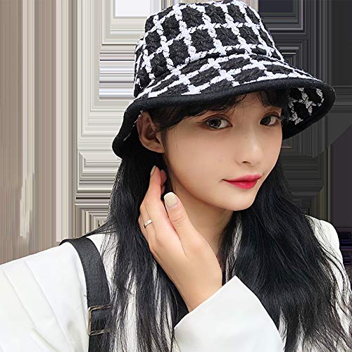 ABOOFAN 1Pc elegante peludo chapéu balde da moda inverno aquecedor boné pescador adorável chapéu que