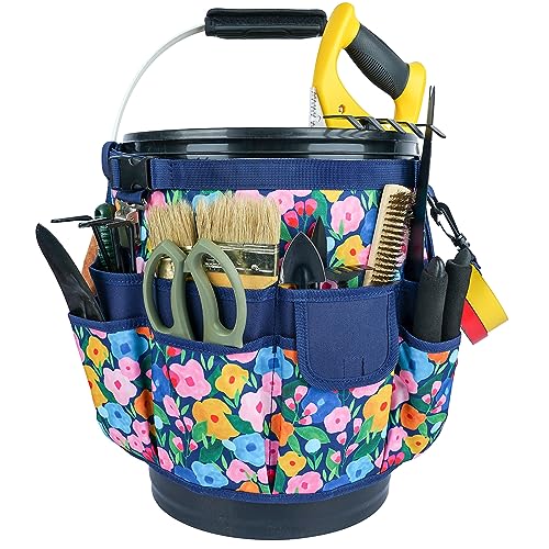 MELOTOUGH Bucket Caddy Organizer Bucket Tool Organizer for Garden Tools Fit 3.5 to 5...