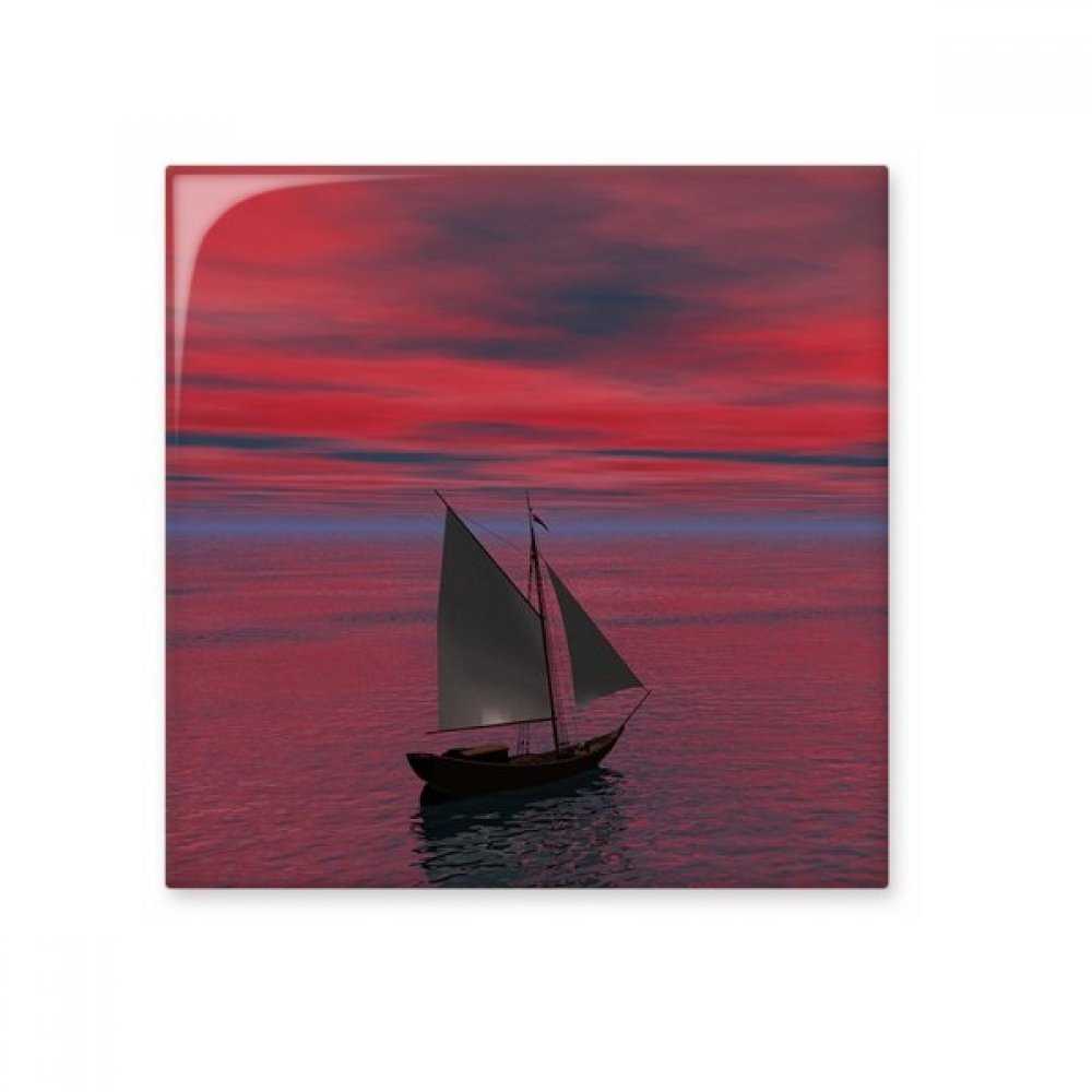 Carreaux en céramique motif bateau rouge océan de haute qualité pour salon