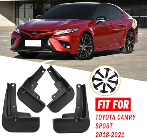 Image of Mud Flaps Mud Guards Fit for 2018-2023 Toyota Camry Sport, Front & Rear Mud Splash Guards Accessories - 4 Pc, Black