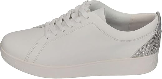 FitFlop Women's, Rally Crystal Backtab Leather Sneaker
