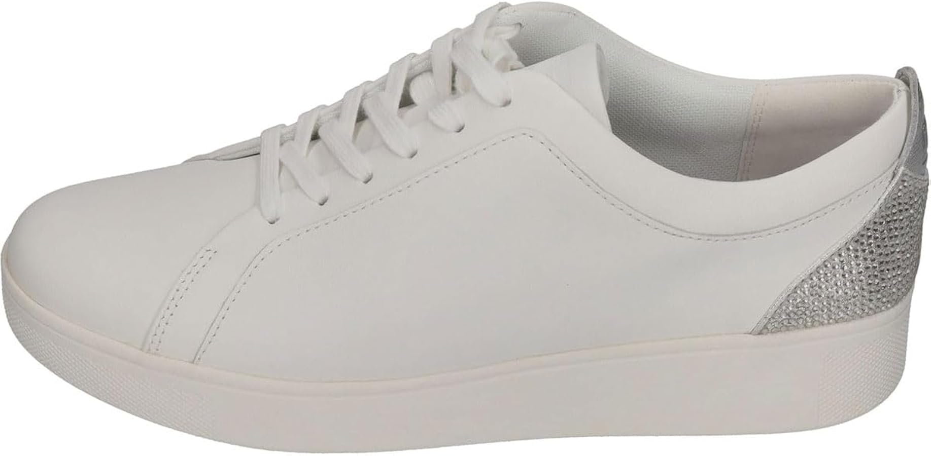 Amazon.com | FitFlop Rally Crystal-Backtab Leather Sneakers, Color