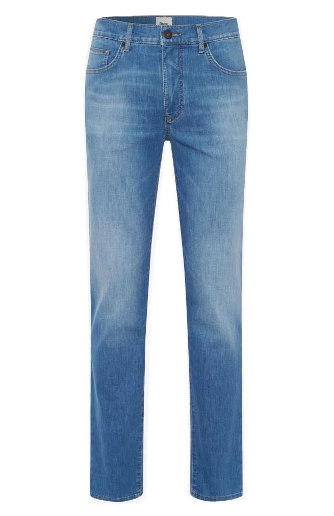 BRAX Herren Style Cadiz Ultralight Denim Blue Planet Five-Pocket Jeans Authentic Blue Used