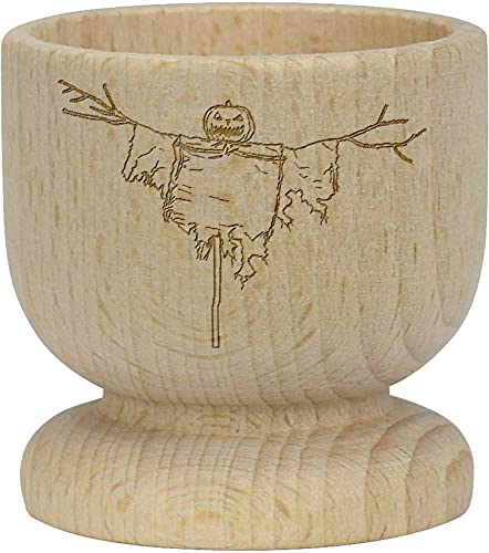 Azeeda 'Halloween Scarecrow' Wooden Egg Cup (EC00018564)