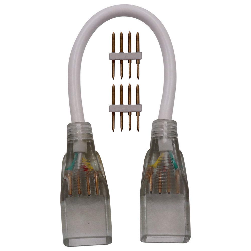 GQL 20cm Extension Cable Connectors (4-pin) for LED Strip Link Accessories Install Tool- (1, PCB: 10mm)