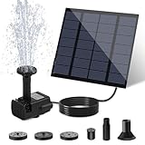 Solar Water Fountain for Bird Bath with Seperate Solar Panel...