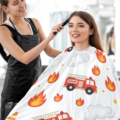 Capa de barbería impermeable para hombre modelo Kigai Fire Truck miniatura 7