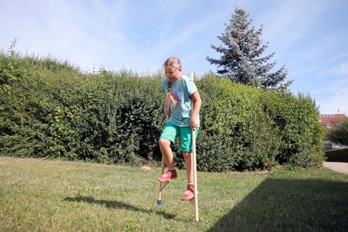 5. Bild von Pedalo® Stelzen 150 cm I verstellbare Holzstelze I Antirutsch-Gummifüße I Gleichgewicht I Spaß 150 cm