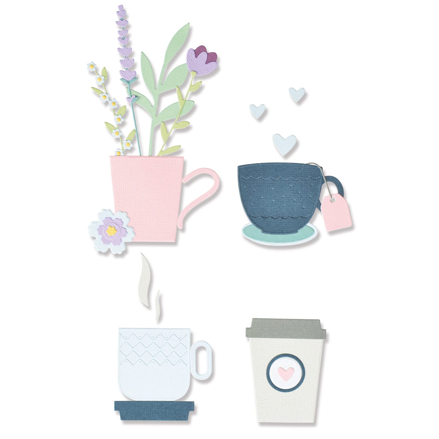 Sizzix Thinlits Die Set 23PK Tea Cups by Jennifer Ogborn | 665898 |Chapter 2 2022