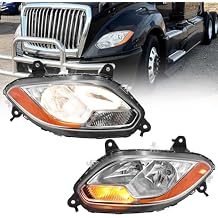 aostirmotor Headlight Assembly Pair Fit for 2017-2021 International Harvester LT LT625 Class 8 Trucks Halogen HeadlampsDriver and Passenger Side