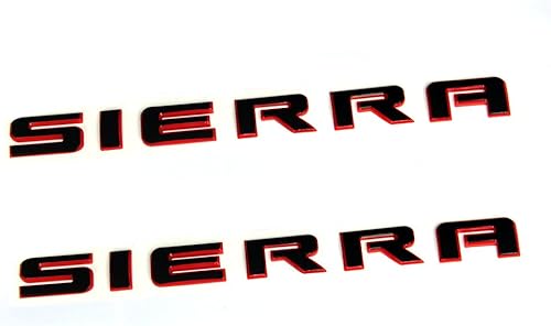 Miniatura 6 de Yoaoo Paquete de 2 placas de identificación de Sierra de color negro OEM, insignias brillantes compatibles con 2500Hd 3500Hd Sierra