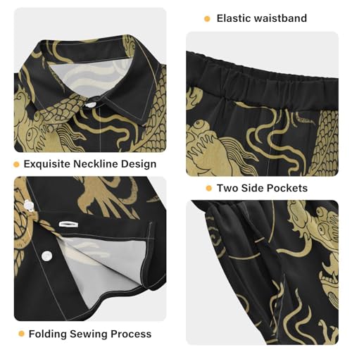 Image of visesunny Little Boys Short Sleeve T-Shirt Beach Shirts Casual Shorts Set Summer Clothes for Kids Outfits