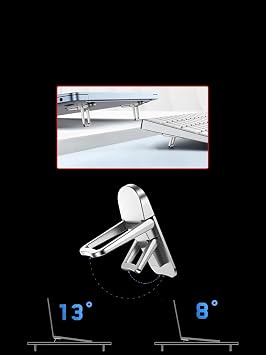 Transformacion Lukas Schneider Serisi 2’li Gri Laptop Standı - Ergonomik 2 Kademeli Yükseltici 722892
