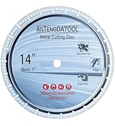 ANTENGDATOOL 14 Inch Steel Cutting Diamond Metal Blade for Cast Iron Rebar Carbide Stainless