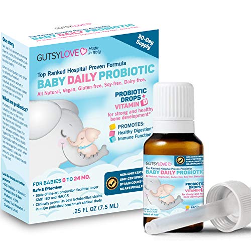 Baby Probiotics And Vitamin D Drops Europe S Top Daily Infant Probiotic For Babies Kids Toddler Newborn Reuteri Rhamnosus For Colic Gas Constipation Eczema No Dairy Gluten Soy Gutsylove Buy Online In