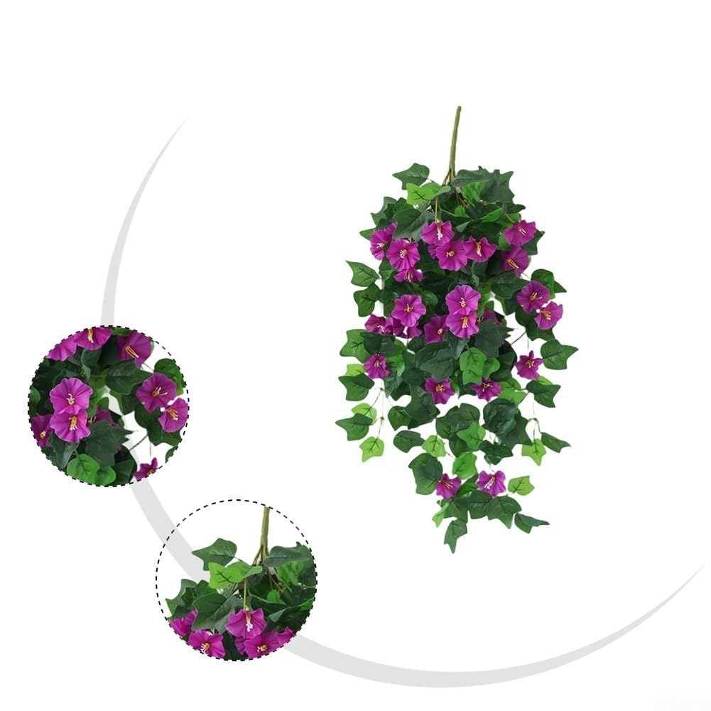 Silk Morning Glory, pianta rampicante finta, 63 cm, lunga