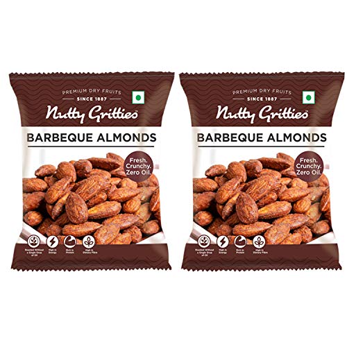 Image of Nutty Gritties Barbeque Almonds (Snack pack of 2-42g))