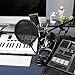 Musiin Microphone windscreen Pop Filter Compatible with Shure TONOR Razer Seiren X, Mini, V2 Pro, Elite, Emote Proscreen Microphone Filter Shield with Metal Stabilizing Arm, Antipop Mask with C-Clamp