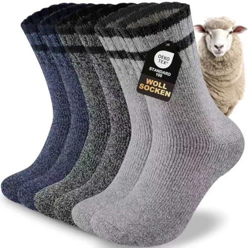 inaWarm Thermosocken Herren, Dicke Warme Wintersocken...