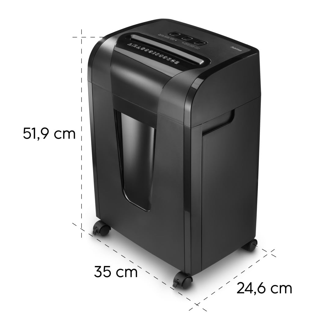 Hama Distruggidocumenti trituratore con livello di sicurezza P5 T5 E4