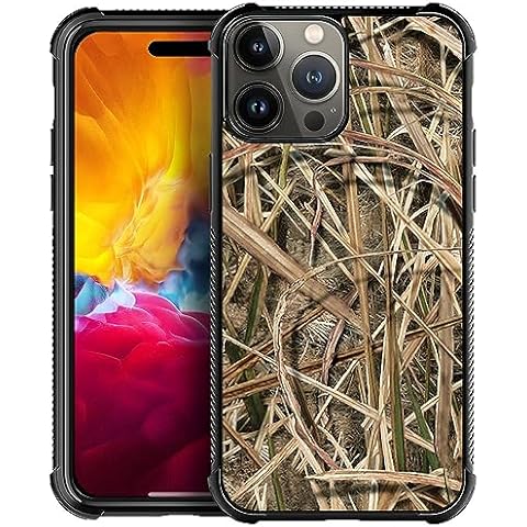 YiXinBB Case Compatible with iPhone 15 Pro Max,H Waterfowl Hunting Camouflage Pattern Design Scratch and Shock Resistant Rugged TPU Protective Case for iPhone 15 Pro Max Cover