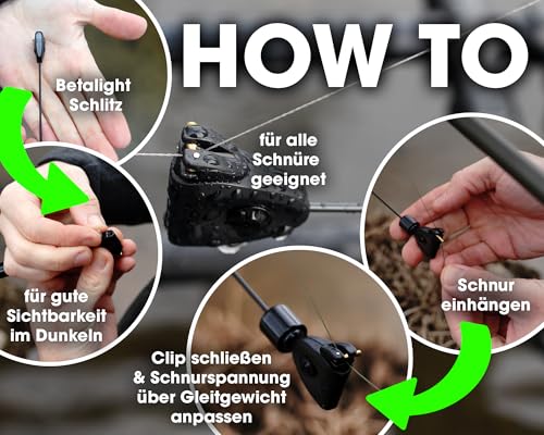 Foto von Angel-Berger Magic Baits Mini Swing Indicator Black Pendel Bissanzeiger Hanger Bite Indicator