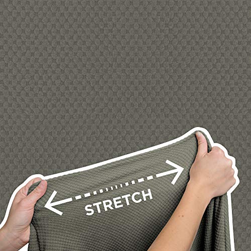MAYTEX Mills Pixel Ultra Soft Stretch Wing Back Arm Furniture Cover 1 Piece Dusty Olive Green Chair Slipcover - Image 4