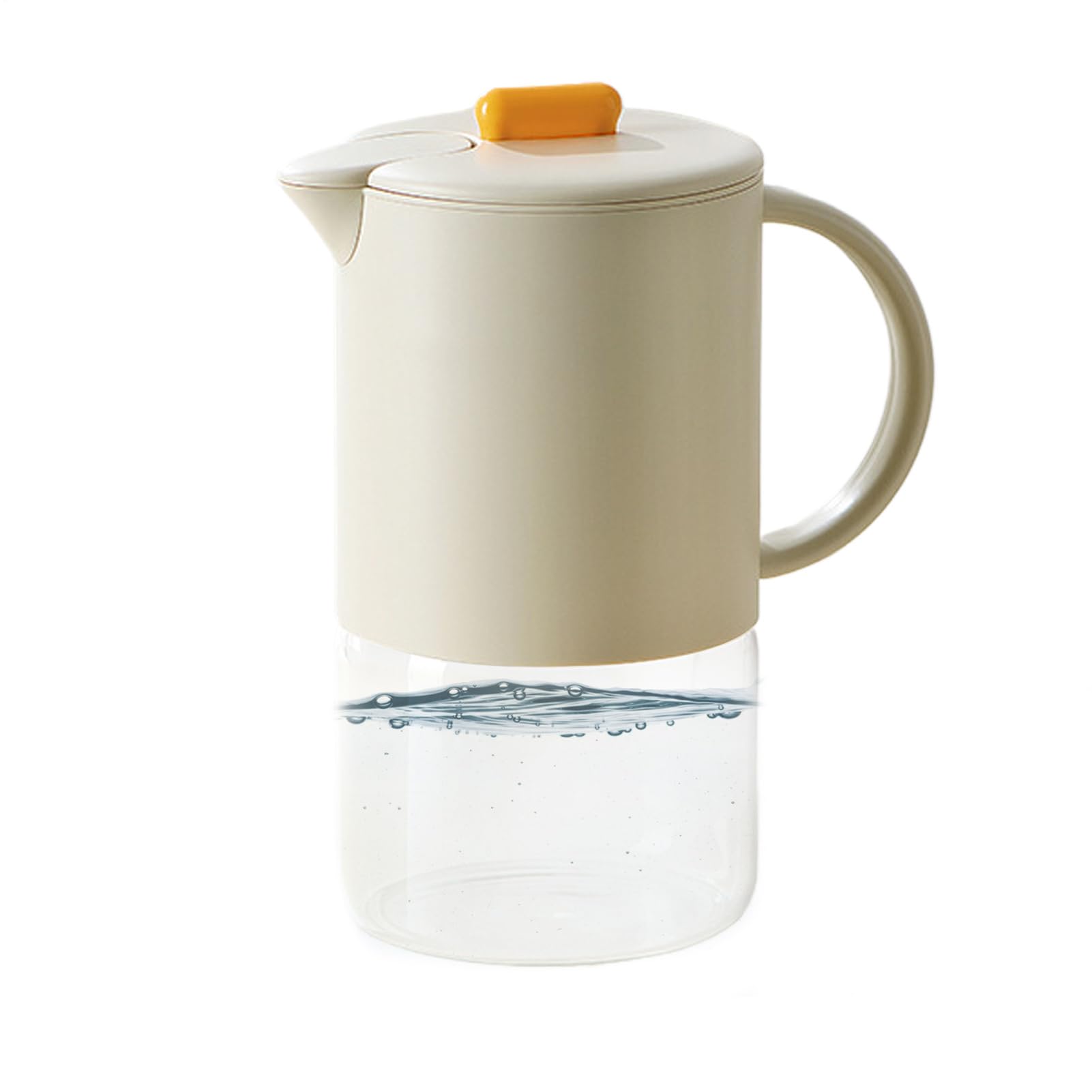 Pichet en verre avec couvercle 1500 ml carafe étanche pour boisson