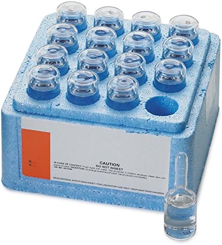 Hach Chlorine Standard Solution, 50-75 mg/L as Cl2, (Pack of 16-10 mL Voluette Ampules (NIST)), 1426810
