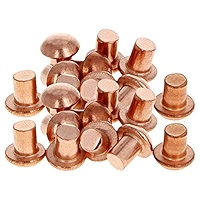 Attaches de rivets en cuivre à tête ronde 90 jeux de vis de reliure de livre 10x9.5mm Kit de vis