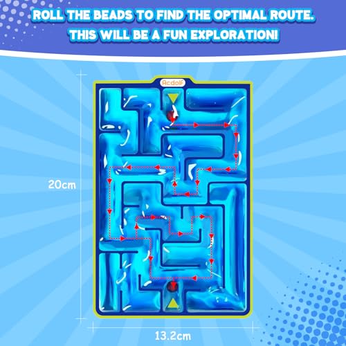 ACDOLF Sensorik Labyrinth Squeeze Toys - Gelgefüllte sensorische Spielzeuge für Kinder, Jugendliche, Autismus und besondere Bedürfnisse, beruhigend bei Stress und Angst