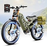 🎯𝟐𝟎𝟐𝟓 𝐞𝐀𝐡𝐨𝐫𝐚 𝐑𝐨𝐦𝐞𝐨 𝐏𝐫𝐨 𝟐 🎯: Upgraded Points🔥Faster 46MPH speed from powerful 4000W dual motor;🔥Larger 52V 70Ah battery-200Miles range;🔥36A*2 controller for faster and smoother acceleration;🔥Advance custom damping hydraulic front fork;🔥Reinforced fram...