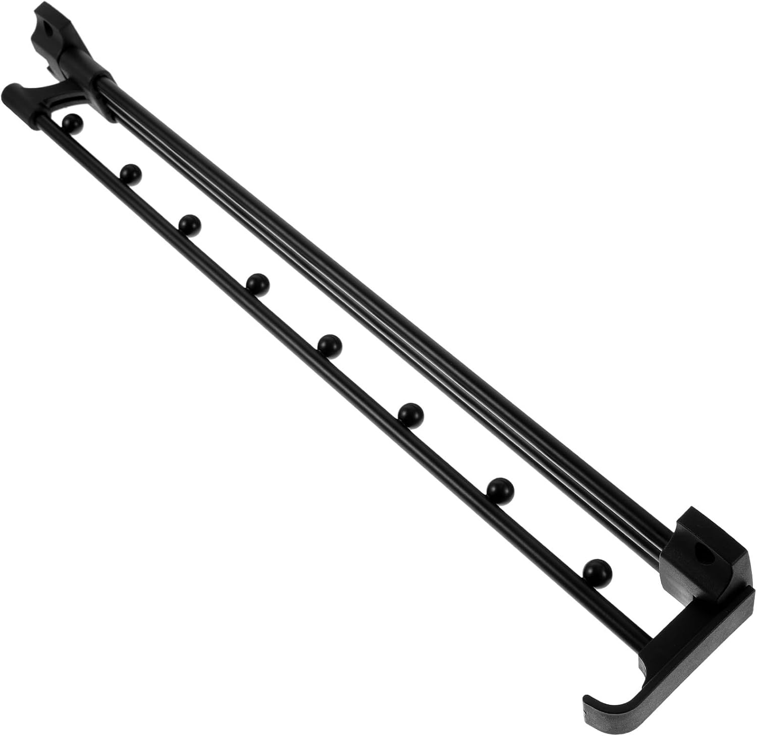 Adjustable Solid Wardrobe Clothes Rod 450mm Telescopic Closet Hanging Bar Heavy-duty Clothing Hanger for Closet Storage and Wardrobe Organization