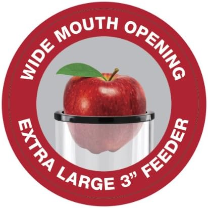 Wide mouth opening of the Big Boss Juicer