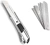 Orret Home Metal Utility Knife, Steel Falçata and 10 Falçata Spares, Package Knife and Spares, Falçata Set
