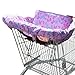 Gowraps 2-in-1 Shopping Cart and High Chair Cover-Grocery Cart Cover for Babies Toddlers Infants Resturant Highchair Cover-Padded Folds to Portable Pouch for Baby Boy Girl (Butterfly)