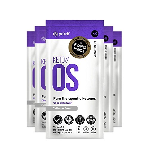 KETO//OS Chocolate Swirl No Caffeine, BHB Salts Ketogenic Supplement - Beta Hydroxybutyrates Exogenous Ketones for Fat Loss, Workout Energy Boost and Weight Management through Fast Ketosis, 5 Sachets KETO//OS Chocolate Swirl No Caffeine, BHB Salts Ketogenic Supplement - Beta Hydroxybutyrates Exogenous Ketones for Fat Loss, Workout Energy Boost and Weight Management through Fast Ketosis, 5 Sachets
